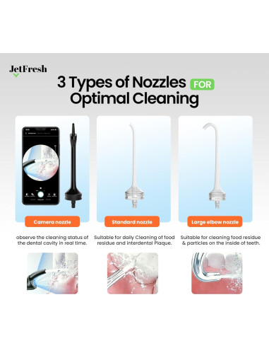 Irrigador Oral Eléctrico C2 con Cámara 350ml Recargable