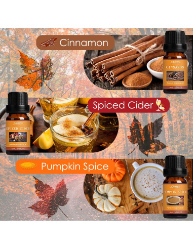 Set de Aceites Esenciales Otoño Salubrito 6x10ml Aromaterapia