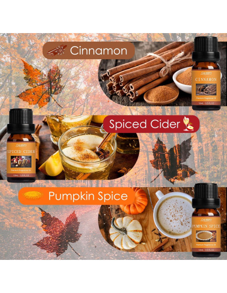 Set de Aceites Esenciales Otoño Salubrito 6x10ml Aromaterapia