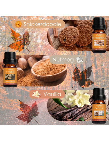 Set de Aceites Esenciales Otoño Salubrito 6x10ml Aromaterapia