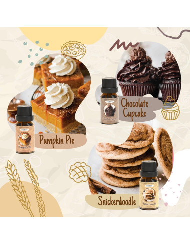 Conjunto de Aceites Esenciales Salubrito 6x10ml Repostería