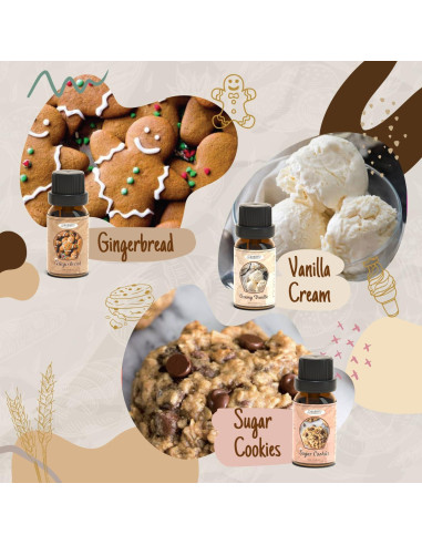 Conjunto de Aceites Esenciales Salubrito 6x10ml Repostería