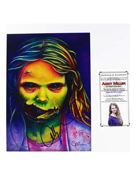 Impresión Artística Autografiada Addy Miller - Muertos Caminando