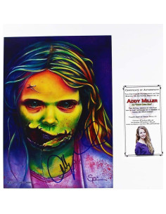 Impresión Artística Autografiada Addy Miller - Muertos Caminando 2
