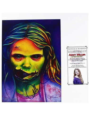 Impresión Artística Autografiada Addy Miller - Muertos Caminando