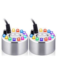 Máquina de Niebla Ultrasonido Maitys 2 Pcs con LED 12 Luces