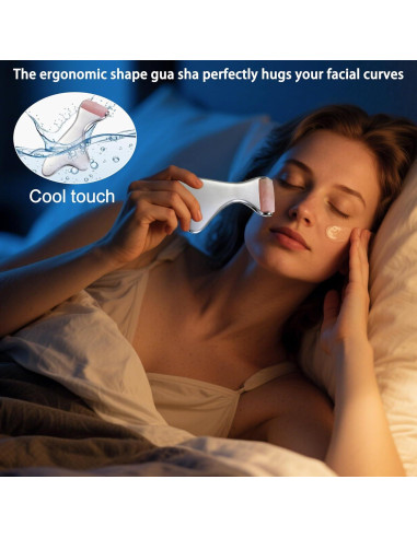 Rodillo de Jade y Gua Sha 3 en 1 para Cuidado Facial