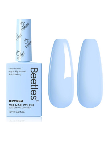 Esmalte de Uñas en Gel Beetles Azul Claro 15ml Libre de Hema