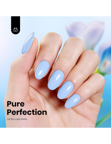 Esmalte de Uñas en Gel Beetles Azul Claro 15ml Libre de Hema