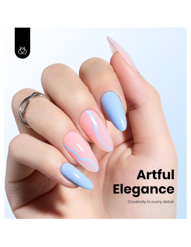 Esmalte de Uñas en Gel Beetles Azul Claro 15ml Libre de Hema