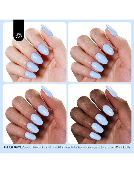 Esmalte de Uñas en Gel Beetles Azul Claro 15ml Libre de Hema