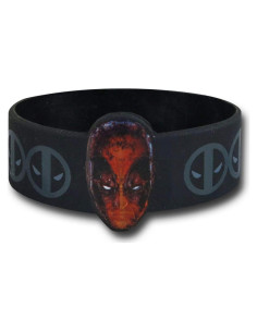 Pulsera Marvel Deadpool Unisex Ajustable 6.35x2.54cm