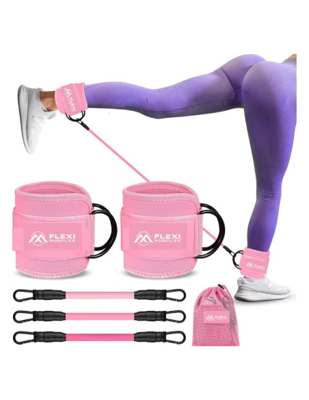 Bandas de Resistencia para Tobillos Flexi Muscles - 3 Niveles