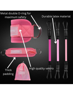 Bandas de Resistencia para Tobillos Flexi Muscles - 3 Niveles 2