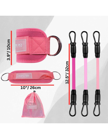 Bandas de Resistencia para Tobillos Flexi Muscles - 3 Niveles