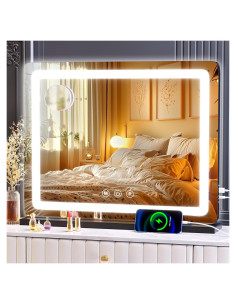 Espejo de Maquillaje Gvnkvn LED 56x71 cm con Carga USB