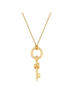 Collar de Llave de Oro Minimalista Ajustable para Mujeres