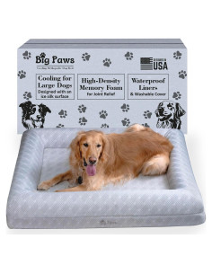 Cama Ortopédica Refrigerante Big Paws para Perros Grandes 118x93cm