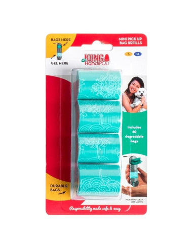 Recargas KONG HandiPOD para Excrementos de Perro - 40 Bolsas