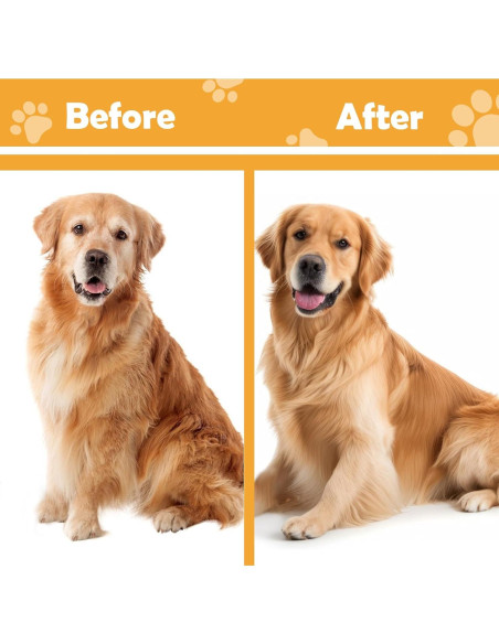 Cepillo Deshedding 2 en 1 MUYG para Gatos y Perros - Mango de Madera