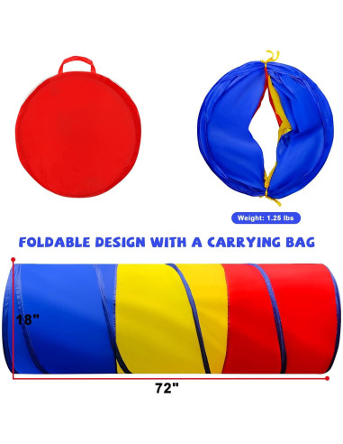 Túnel de Juego TIKTENT para Niños 1-3 Años - Pop Up