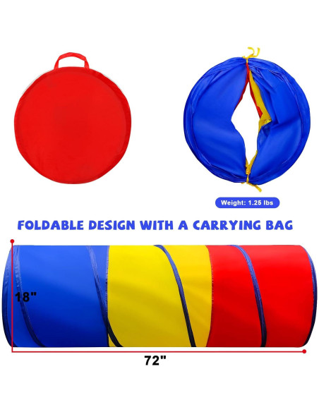 Túnel de Juego TIKTENT para Niños 1-3 Años - Pop Up