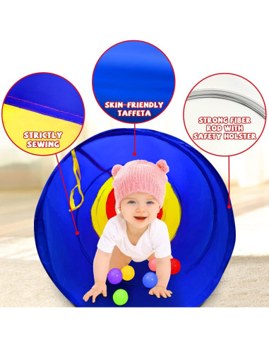 Túnel de Juego TIKTENT para Niños 1-3 Años - Pop Up