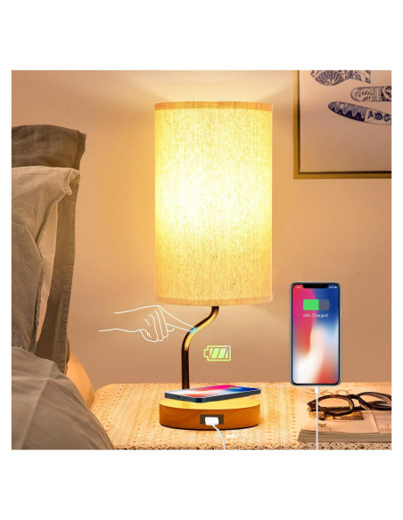 Lámpara de Mesa LED Artoomizz con Cargador Inalámbrico 40cm