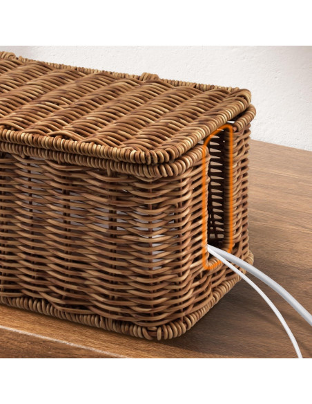 Caja de Gestión de Cables Konosnd Marrón 30.48x12.7cm