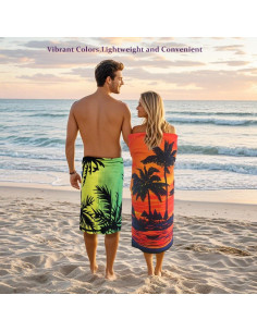 2 Toallas de Playa Microfibra Genérico 150x71 cm Secado Rápido 2