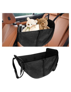 Organizador de Asiento de Coche SMILFUY Negro Plegable 58x33cm