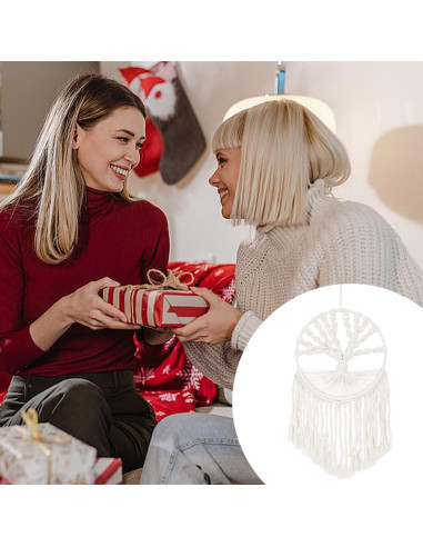 Kit de Macramé FREEBLOSS DIY 20cm con Instrucción para Principiantes