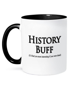 Taza Cerámica 3dRose Bicolor 11 oz Negra con Imagen Secreta