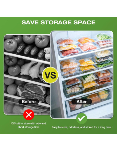 Sellador al Vacío Portátil PEAKCLOUDS VS202501 + 10 Bolsas