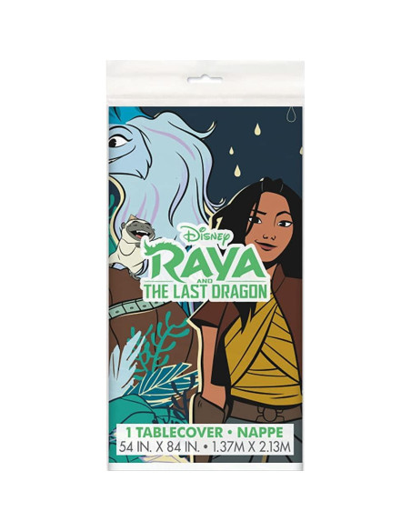 Cubierta de Mesa Plástica Disney Raya 213x137 cm Multicolor