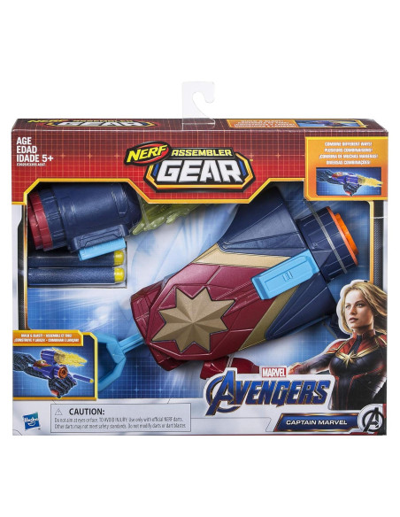 Nerf Capitán Marvel Equipo de Ensamblaje Hasbro 422g