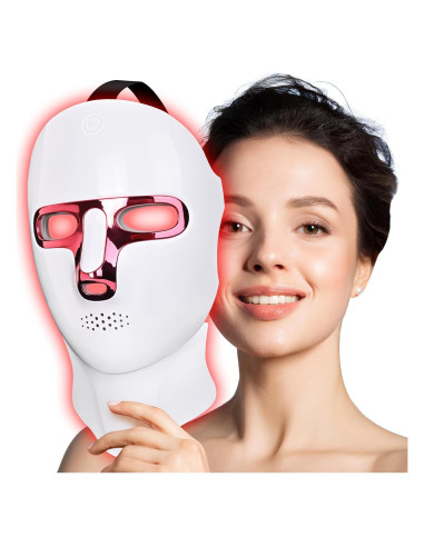 Máscara de Terapia de Luz Roja VIVIDCHARM LED Inalámbrica