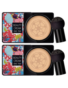 Crema CC NUIBO 15 ml x 2 con Esponjas Hidratantes Natural