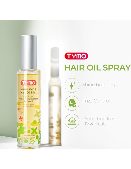 Spray de Aceite de Cabello TYMO con Argan - Paquete de 3