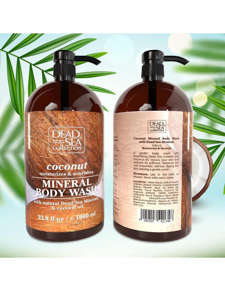Gel de Ducha Hidratante Coco Colección del Mar Muerto 1000 ml