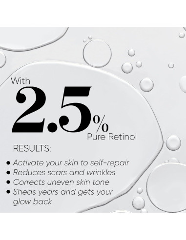 Suero Retinol PM BelleCte 2.5% Antienvejecimiento 30ml
