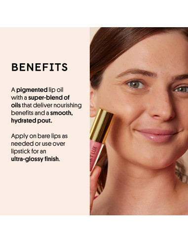 Aceite Labial Brillante Winky Lux Muy Allí Pasión Rosa Bebé