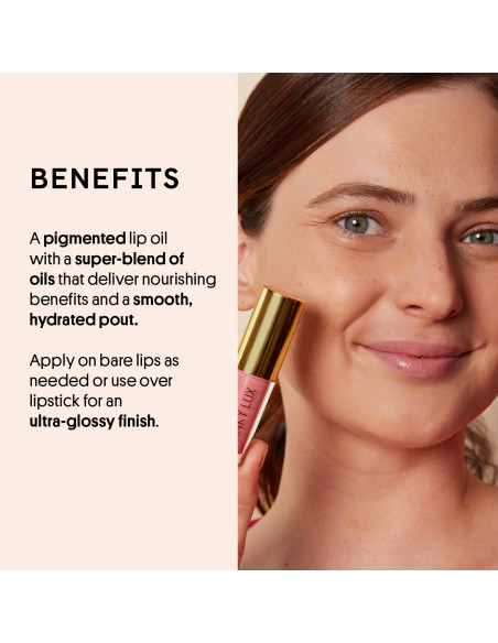 Aceite Labial Brillante Winky Lux Muy Allí Pasión Rosa Bebé