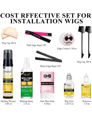 Kit Mousse Derretir Encaje WOZUTUNT 100ml + Spray 60ml + Accesorios