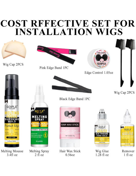 Kit Mousse Derretir Encaje WOZUTUNT 100ml + Spray 60ml + Accesorios