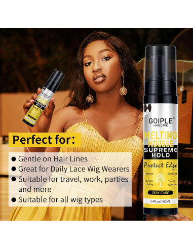 Kit Mousse Derretir Encaje WOZUTUNT 100ml + Spray 60ml + Accesorios