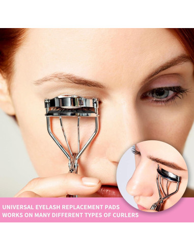 Recargas de Rizador de Pestañas UXIETIN 6PCS Silicona Negra