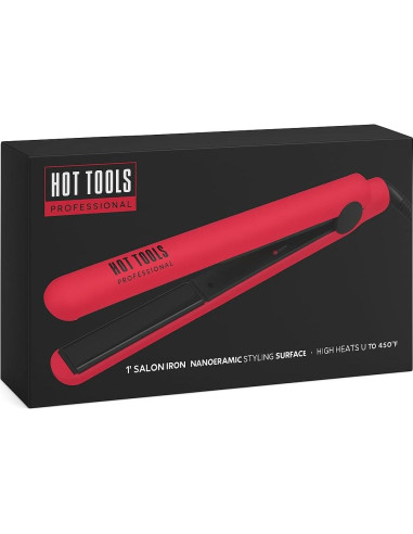 Plancha de Cerámica Nano Hot Tools 1" Alta Temperatura 232C