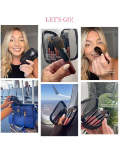 Juego de Brochas de Maquillaje Mini Cosme Life - 9 Piezas 2