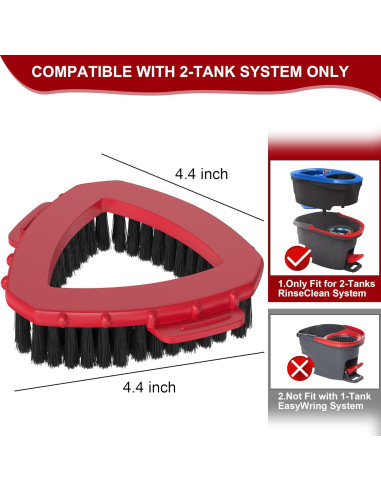 Cabezal de Fregona Giratoria Aifacay 2 Piezas para O-Cedar